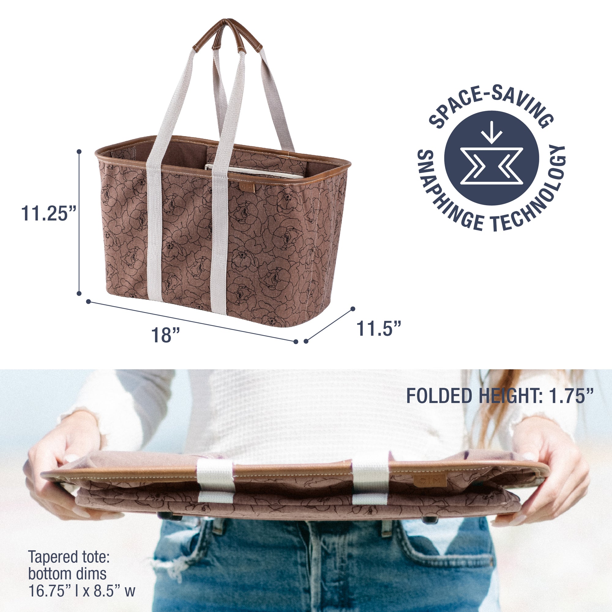 Collapsible LUXE Tote