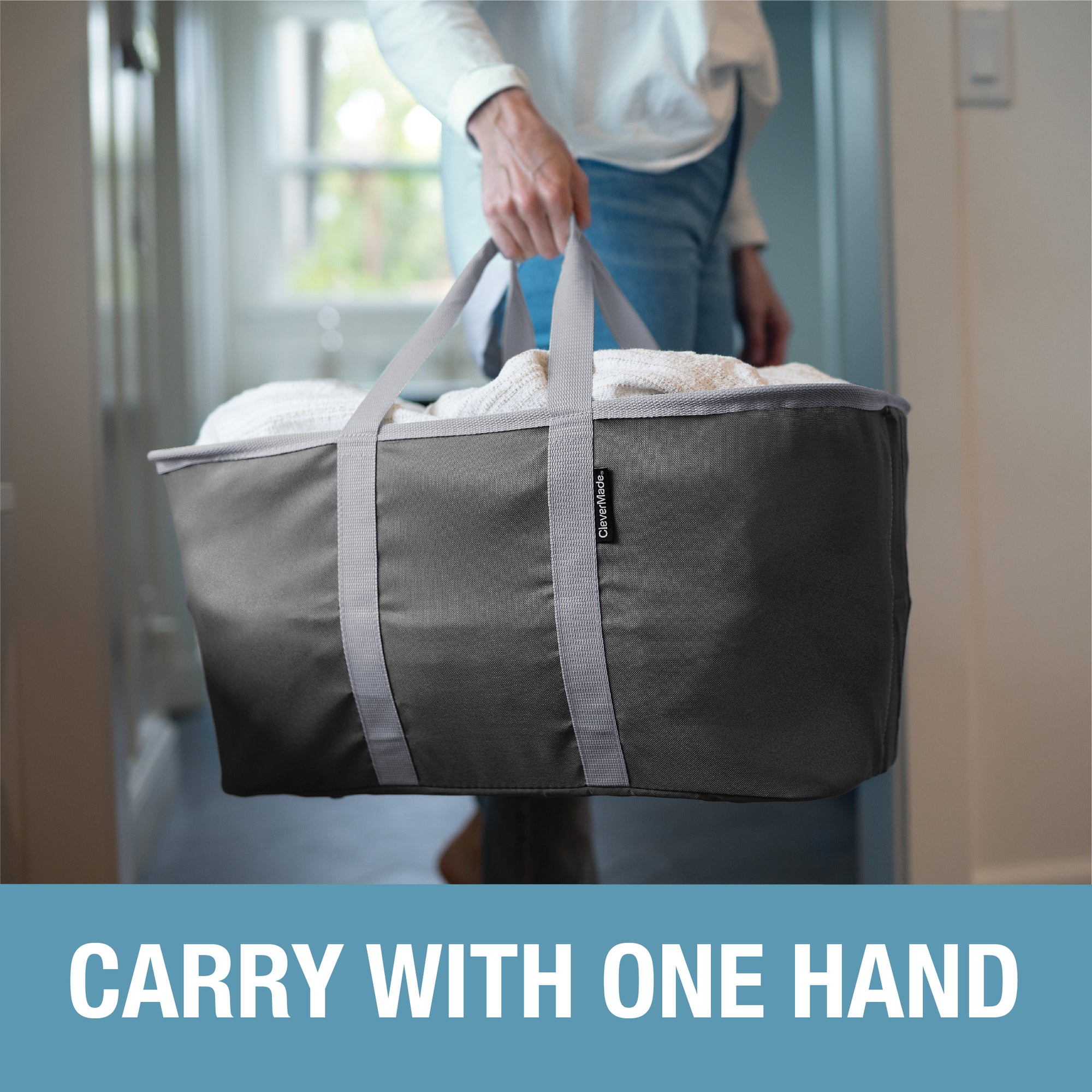 Collapsible Laundry Basket Tote