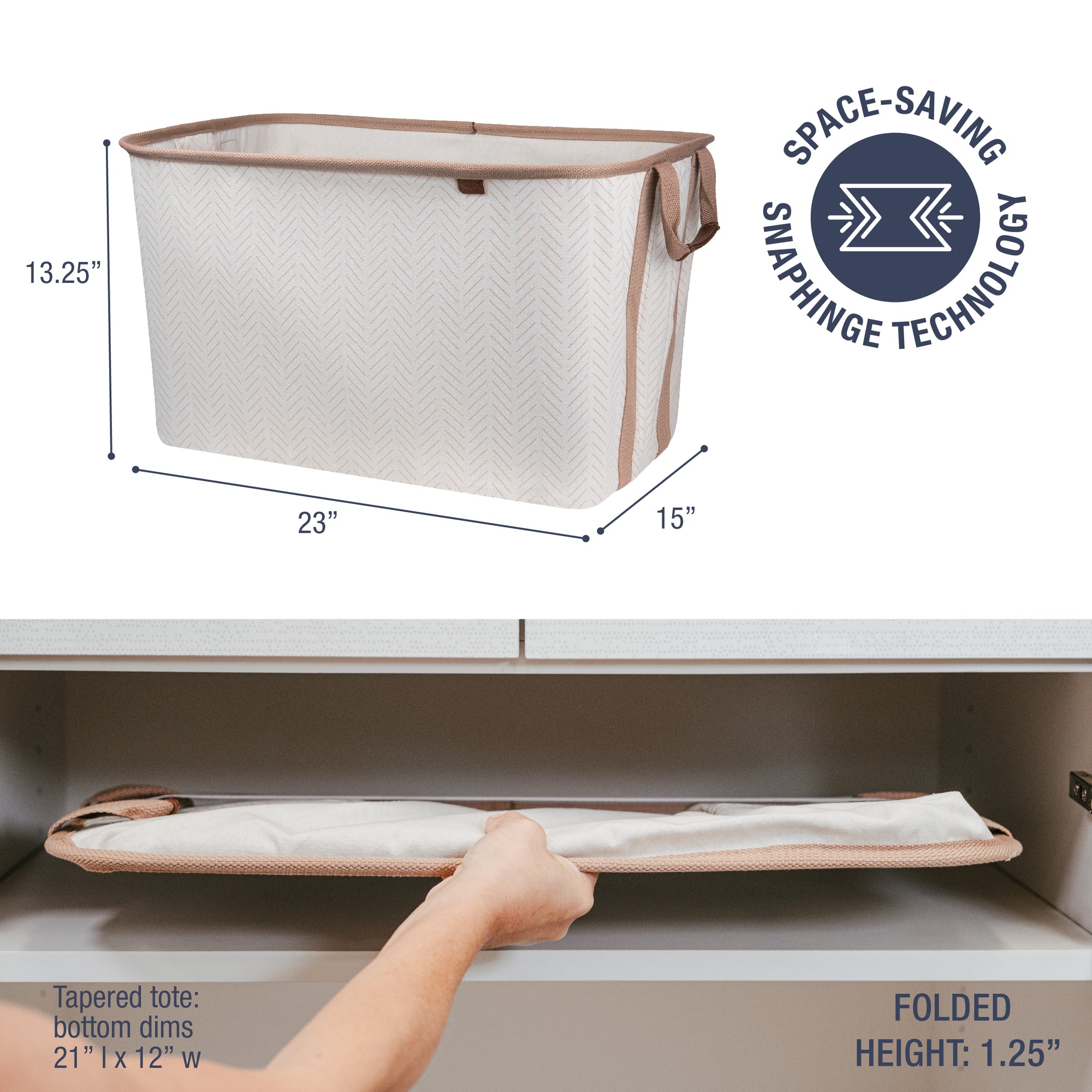 Collapsible Laundry Basket LUXE