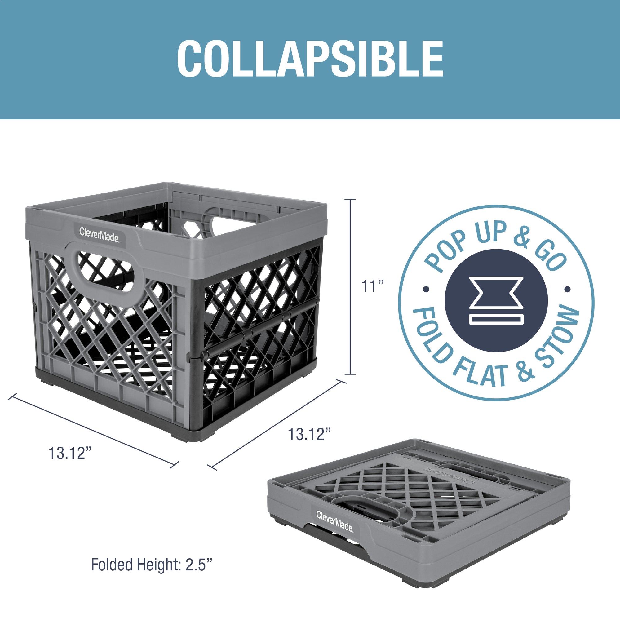 Collapsible Milk Crate