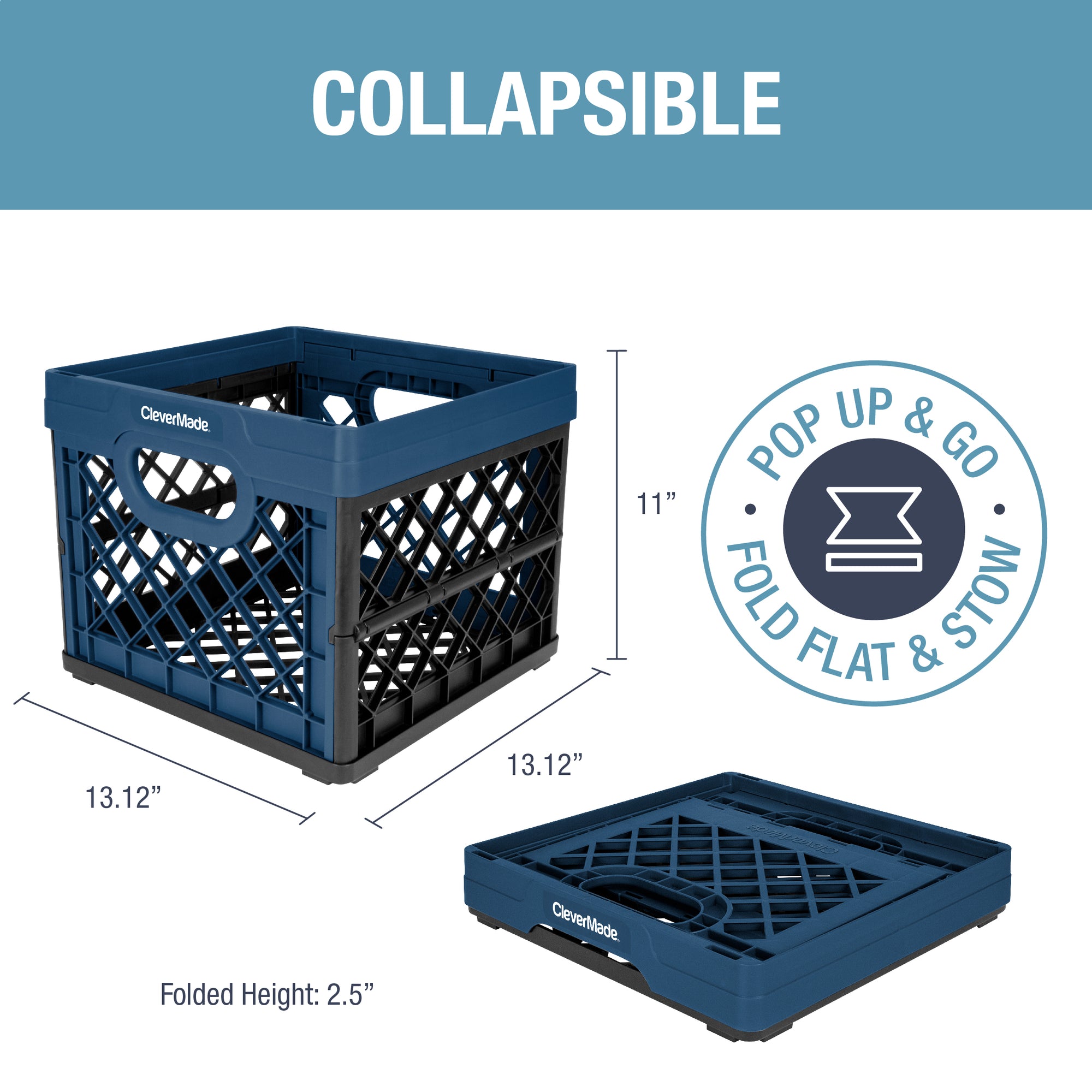 Collapsible Milk Crate