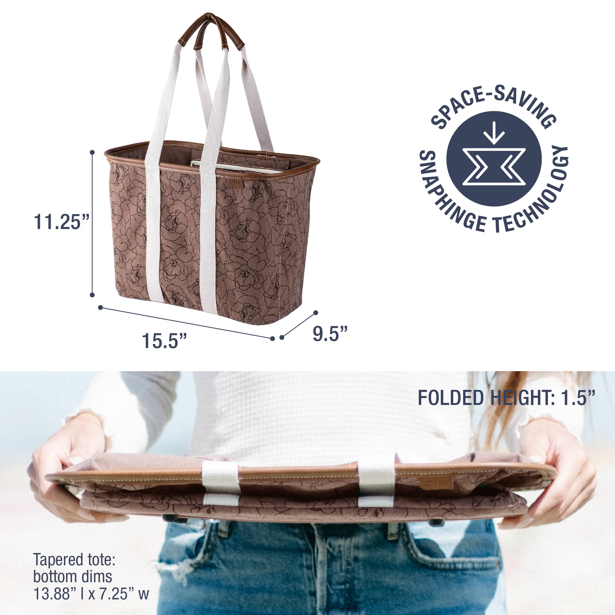 Collapsible LUXE Tote