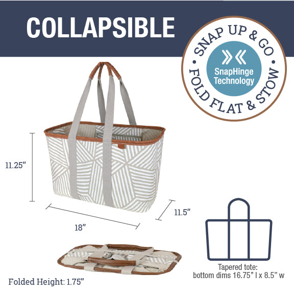 Collapsible LUXE Tote