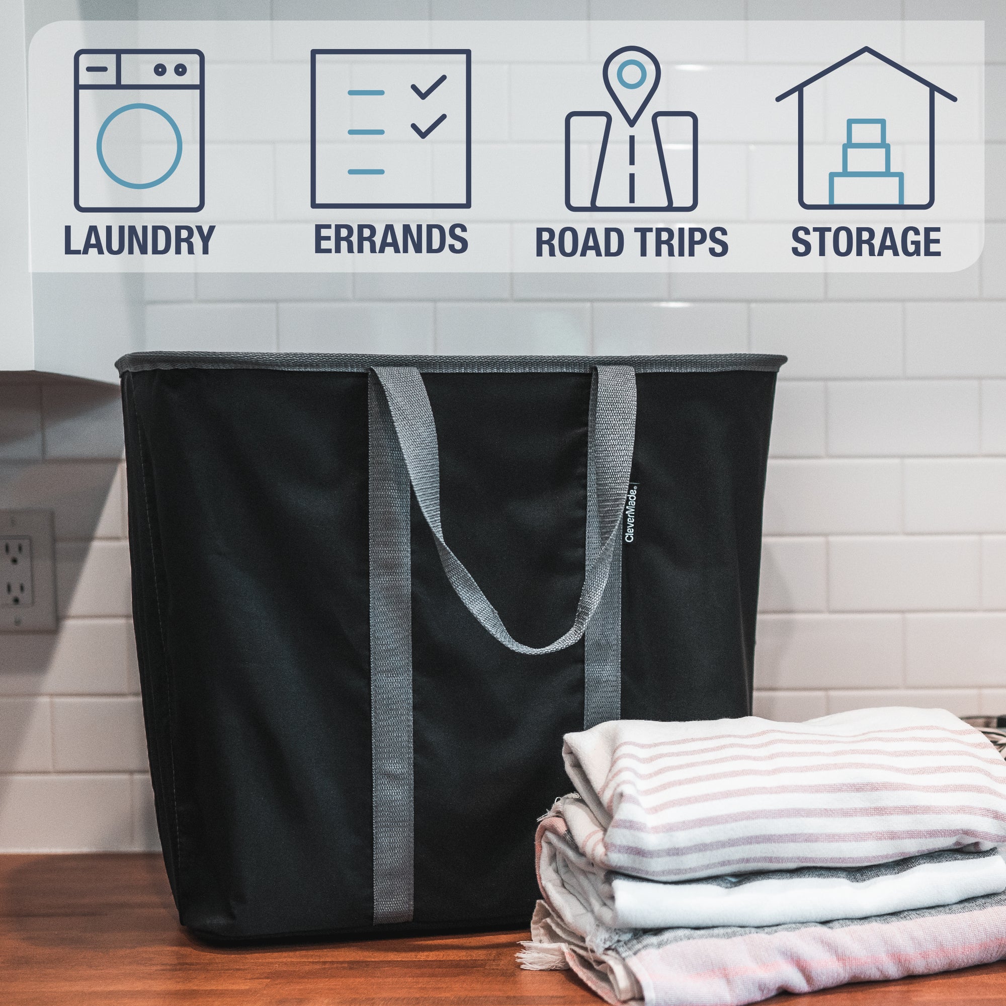 Collapsible Laundry Caddy