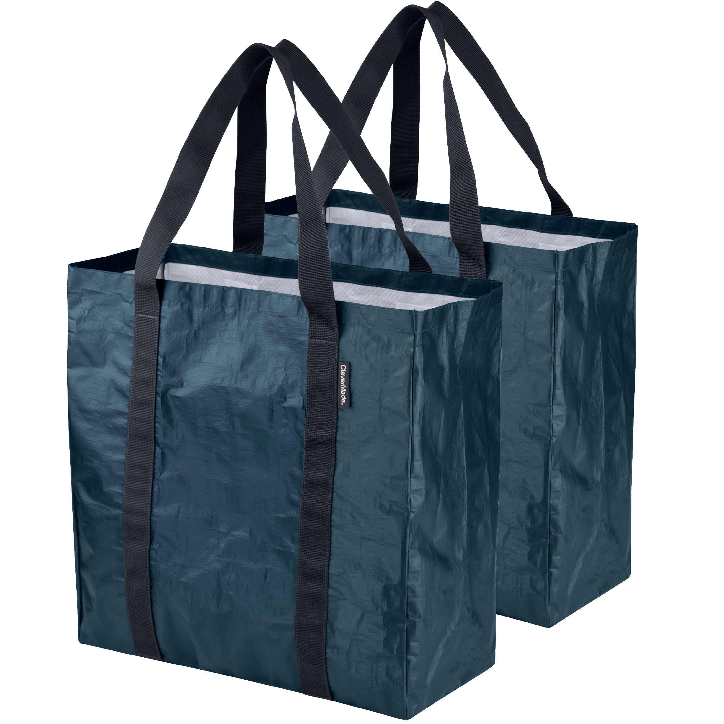CleverMade Blue Medium Plastic Storage Bag - 15.5-in x 11-in x 9