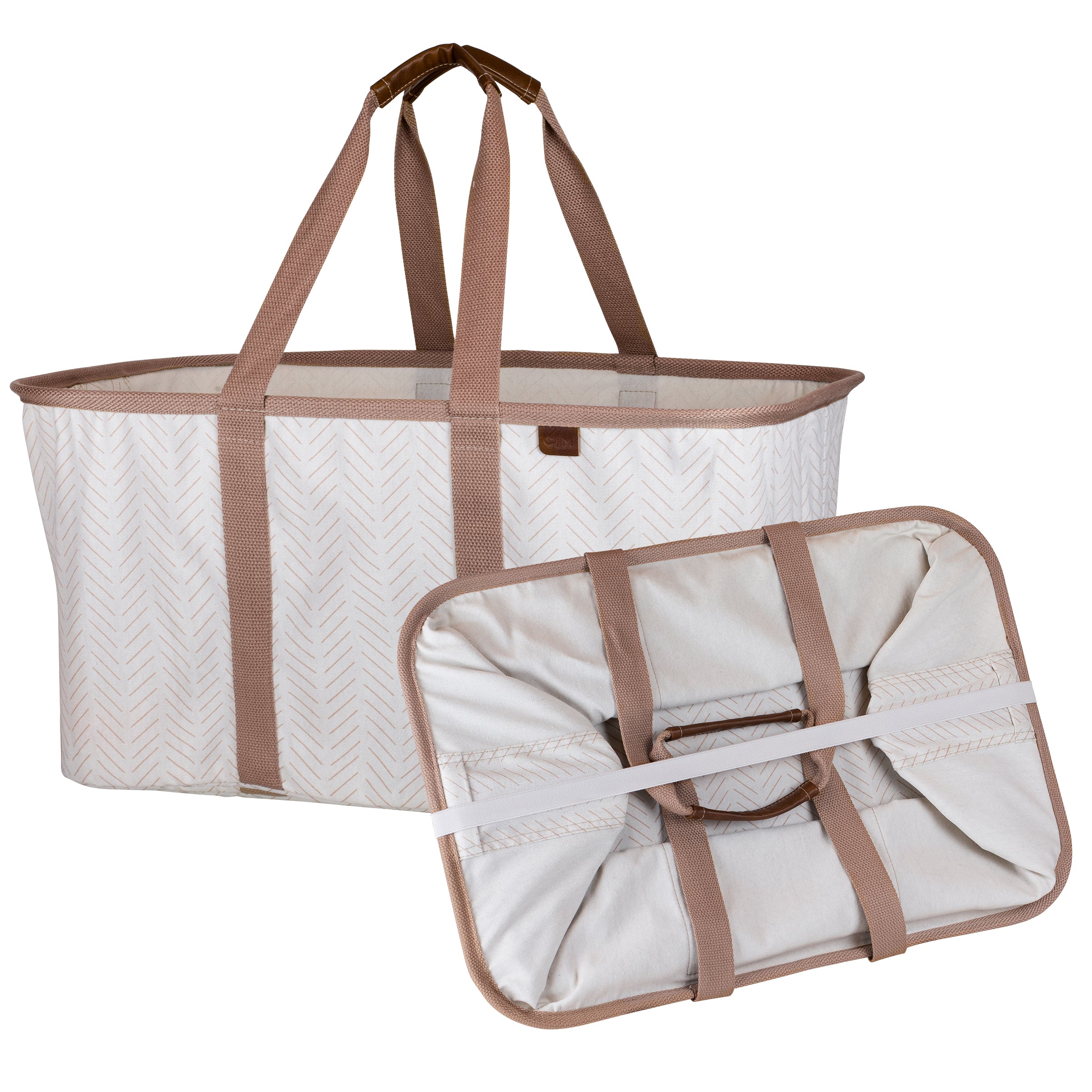 CleverMade 2-Pack Collapsible Laundry Basket Tote With Handles