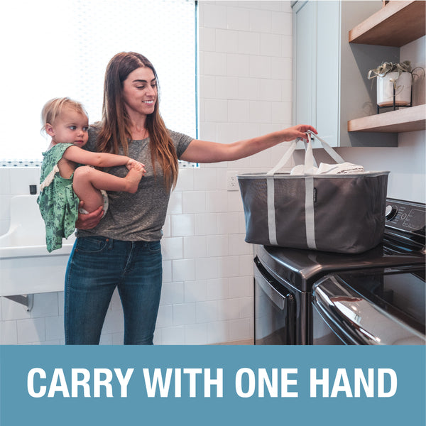 Clevermade 2-pack Snap Up Laundry Tote