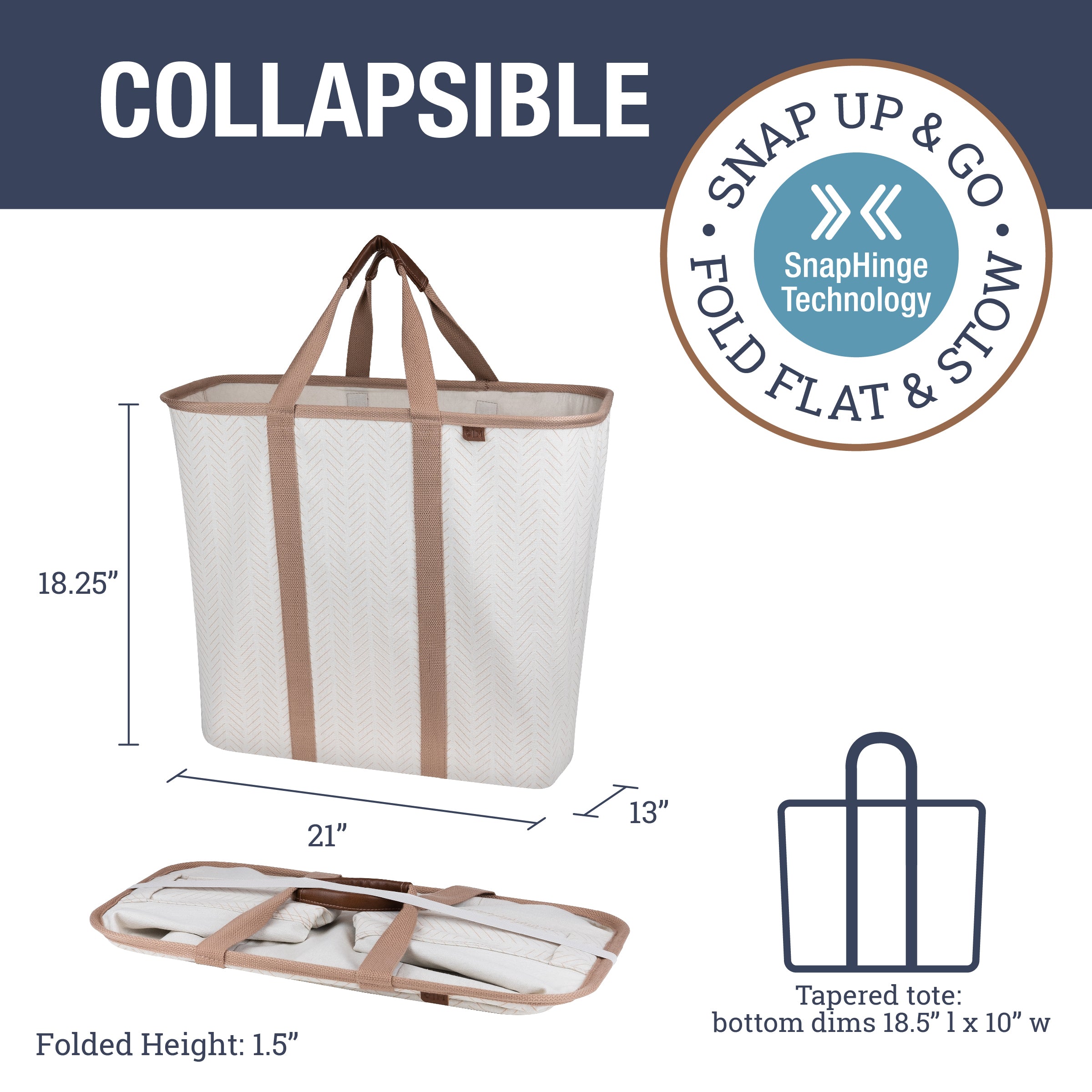 Collapsible Laundry Caddy - CleverMade